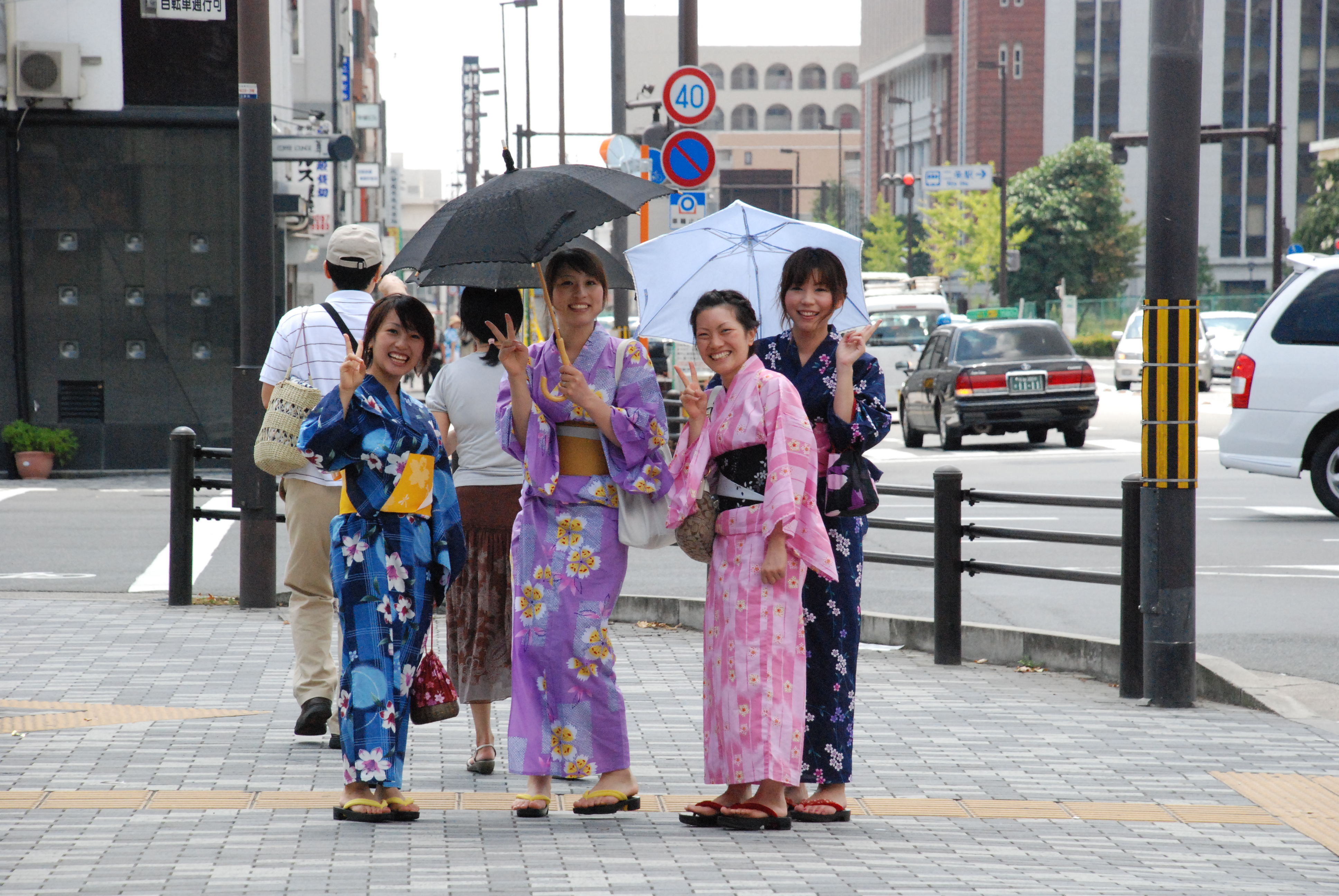 Chicas con Kimonos en Tokio