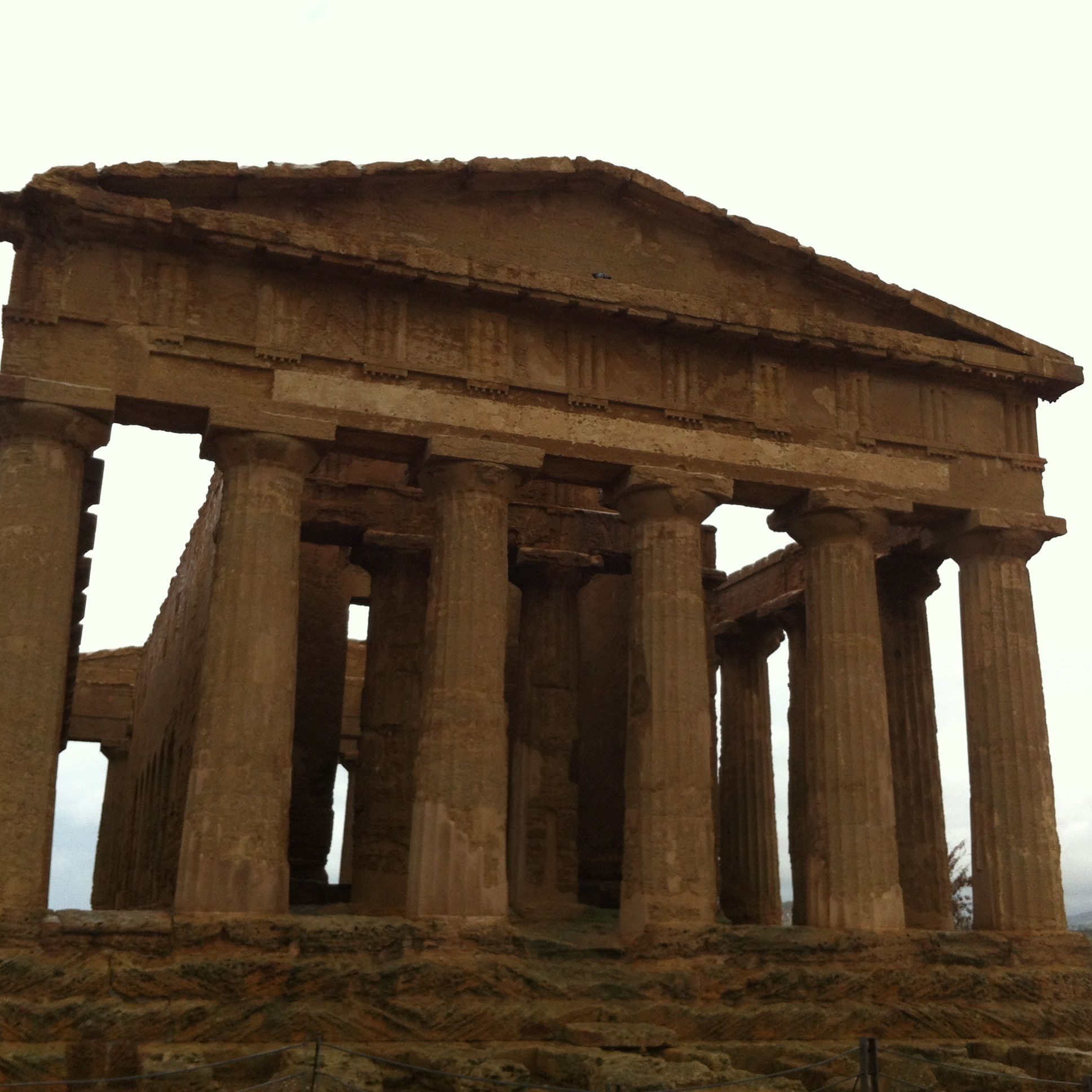 Templo de la Concordia en Agrigento. Sicilia